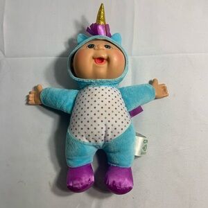 Cabbage Patch Kid Blue and Purple Unicorn Plush Toy